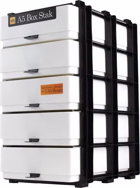WestonBoxes A5 Craft Storage Unit in White – 2