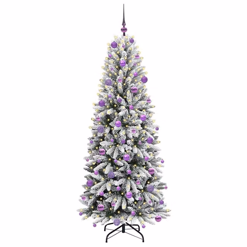 Berkfield Home Artificial Christmas Tree with 300 White LEDs, W/D/H: 73 x 73 x 180 cm – 2