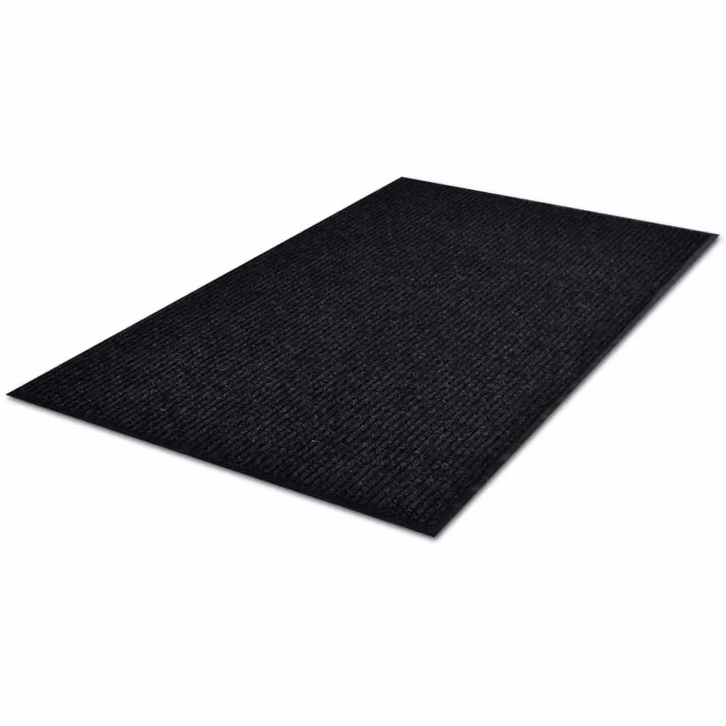 Berkfield Home Black Non-Slip PVC Door Mat W: 90 cm, D: 120 cm – 3