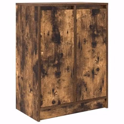 vidaXL Sideboard in Brown Smoked Oak, W/D/H: 57 x 34 x 76 cm – 1
