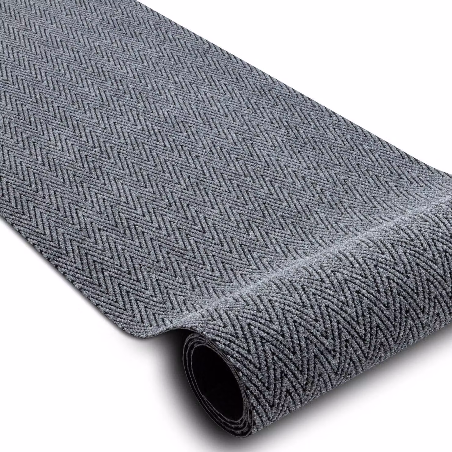 RugsX Grey Non-Slip Herringbone Runner, W/D/H: 100 x 230 cm – 2