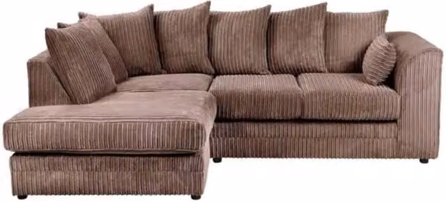Snug Furniture Birmingham Ltd Camden Left Hand Corner Sofa Set in Chocolate Brown Jumbo Cord – 1