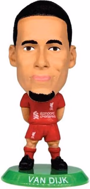 Liverpool FC Virgil Van Dijk 2026 SoccerStarz Football Figurine, Red and Multicolour Plastic Tabletop Collectible