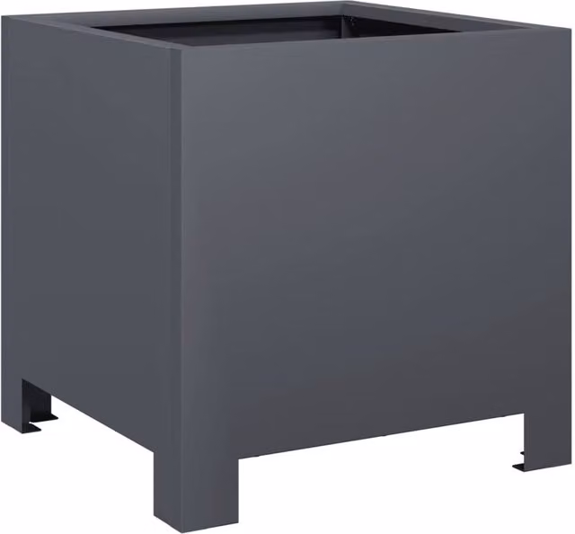 Berkfield Home Steel Garden Planter Tub in Anthracite, W/D/H: 30 x 30 x 30 cm – 1