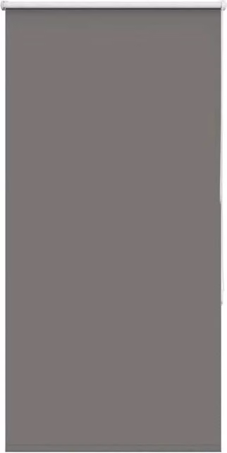 Berkfield Home Grey Blackout Roller Blind, Thermal Insulating Polyester, W: 65 cm, H: 150 cm – 1