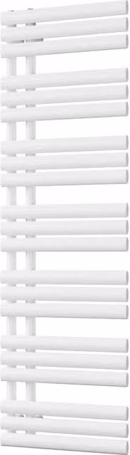 UK Radiators Percival White Steel Towel Radiator, Height: 159.2 cm