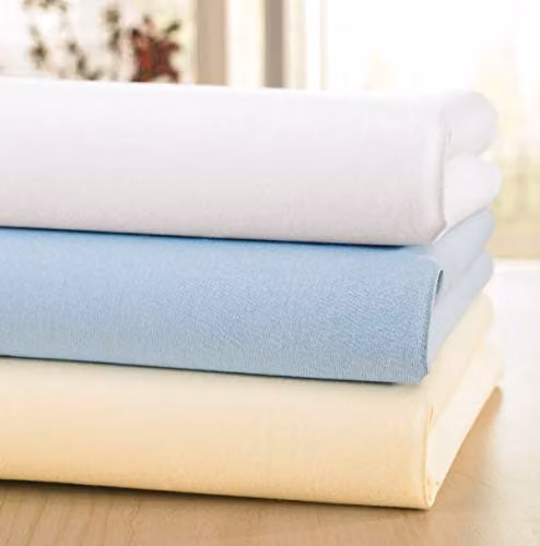Chums Blue Single Non Iron Soft Cotton Jersey Fitted Sheet, 90 x 200 cm