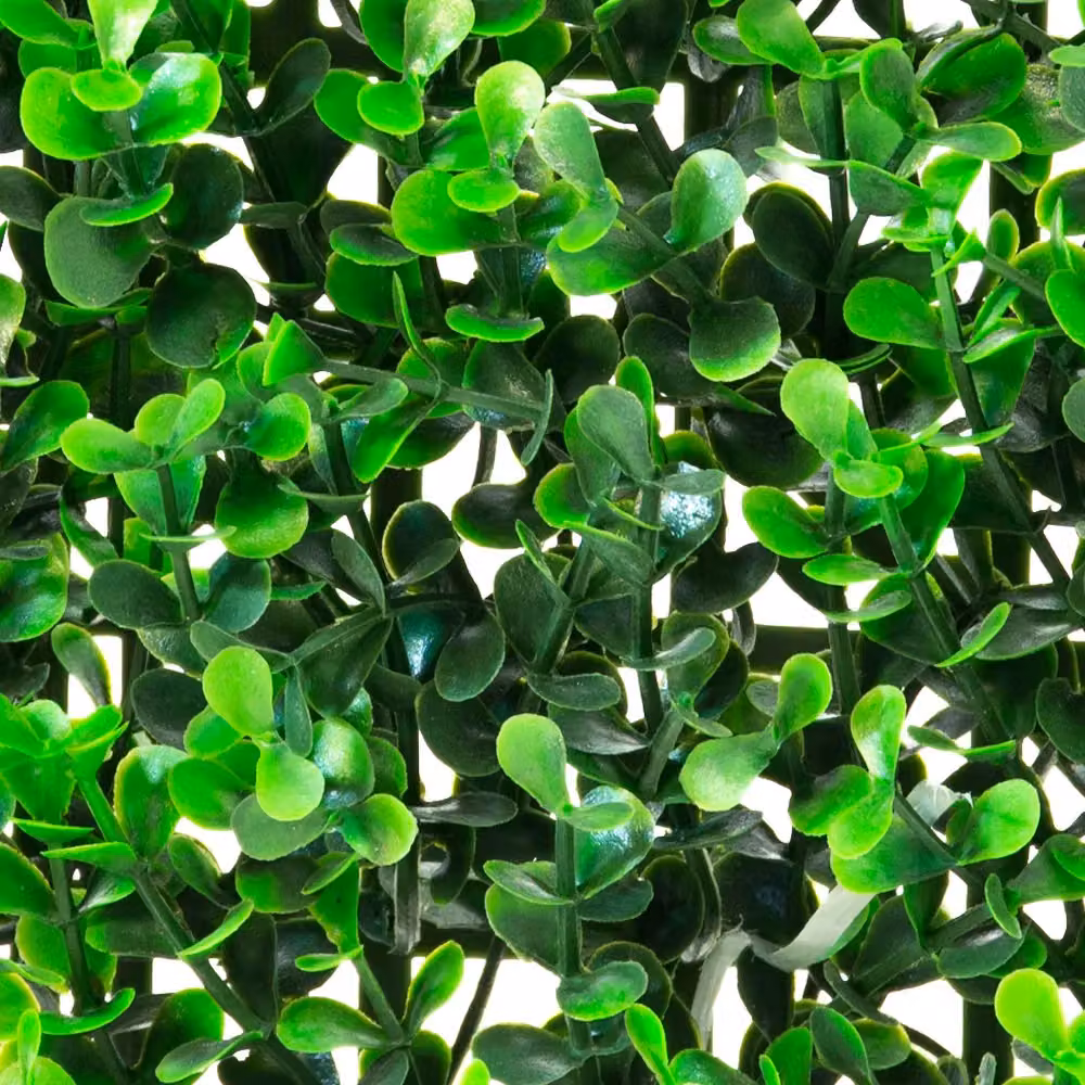 Primrose Artificial Buxus Hedge Outdoor Patio Fence, 4 Green Plastic Panels, W/H: 50 x 50 cm – 3