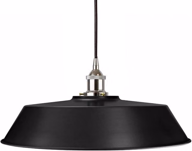 SE Home Chancery Large Round Pendant Light in Matt Black and Nickel
