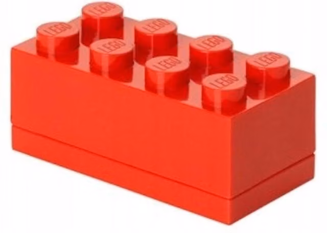 Lego Mini Box 8 Stackable Storage Brick in Red – 1