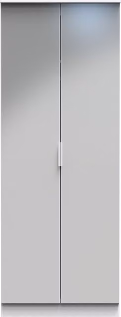 Ready Assembled 2 U Dover 2 Door Wardrobe in Mid Grey