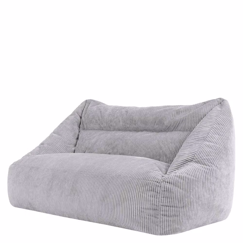 icon Cecilia Cord Fabric Bean Bag Sofa in Grey W/D/H: 160 x 160 x 93 cm – 2