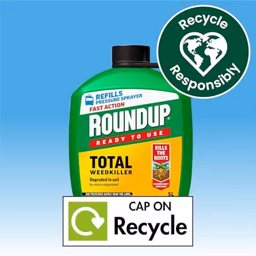 Roundup Fast Action Pump N Go Weed Killer Refill, 5 l, Clear – 4