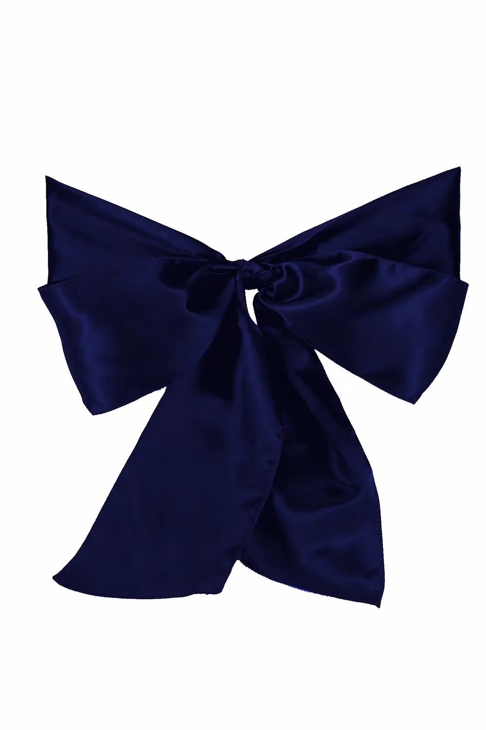 Neel Blue Satin Chair Sashes for Wedding and Birthday Party Decoration, Navy Blue, W: 17.78 cm, L: 274.32 cm – 2