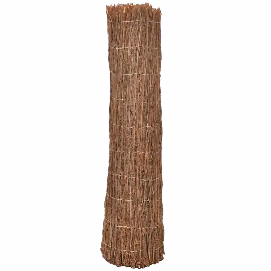 Berkfield Home Woven Brushwood Fence Mat in Brown, W: 400 cm, H: 100 cm – 2