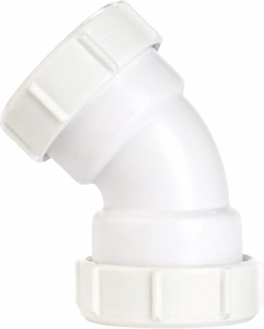 Securplumb White Plastic Compression Bend