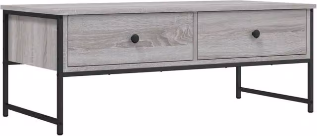 Berkfield Home Grey Sonoma Coffee Table, W: 101 cm, D: 49 cm, H: 39.5 cm – 1