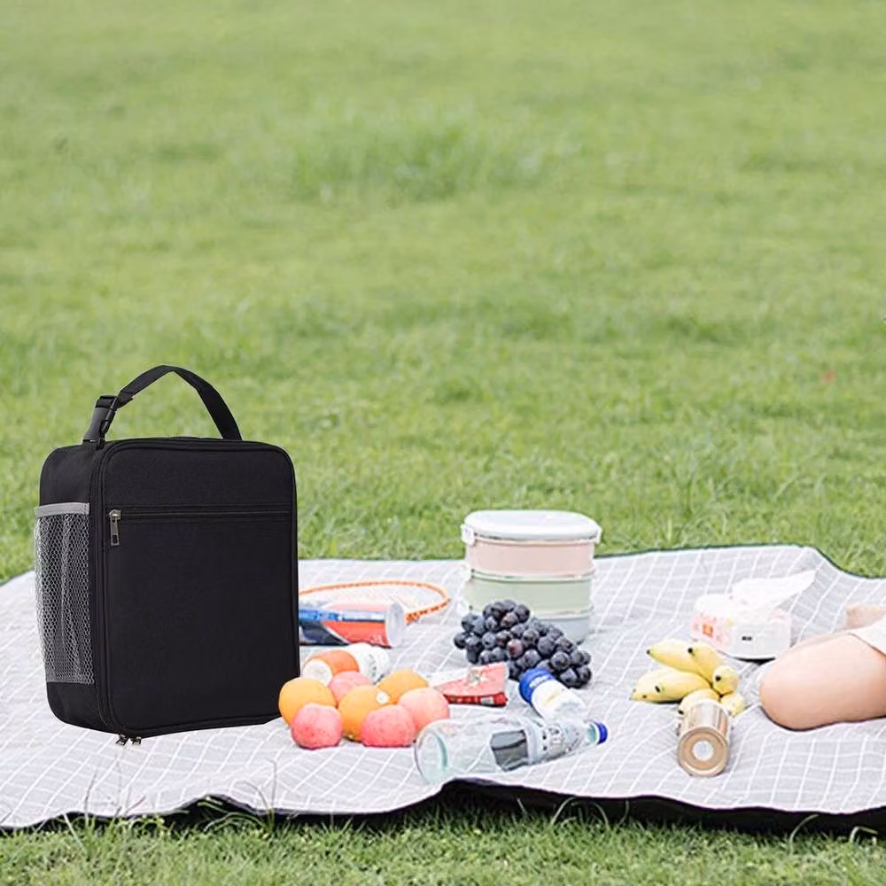 SPETLEK Black Thermal Insulated Lunch Bag and Picnic Cool Bag, W/D/H: 100 x 15 x 26 cm – 4