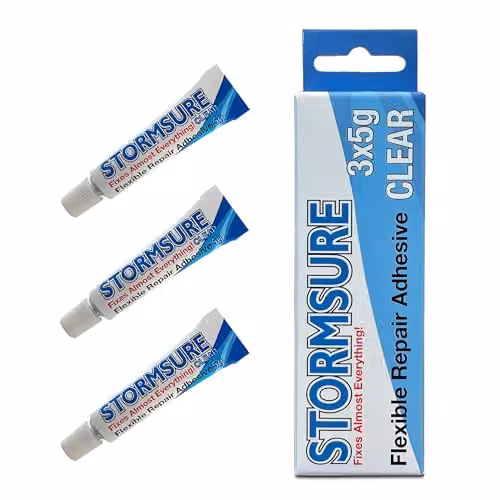 Stormsure Flexible Polyurethane Repair Adhesive, Clear, 3 x 5g – 2