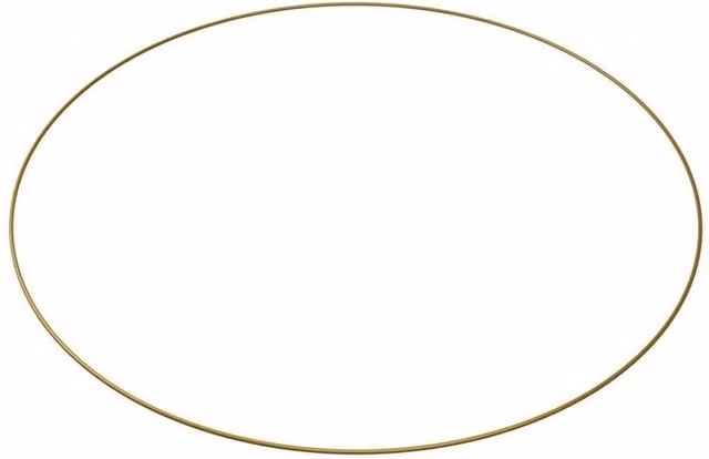 KDMD Gold Metal Geometric Flower Hoops, 2 Pack, Diameter: 60 cm