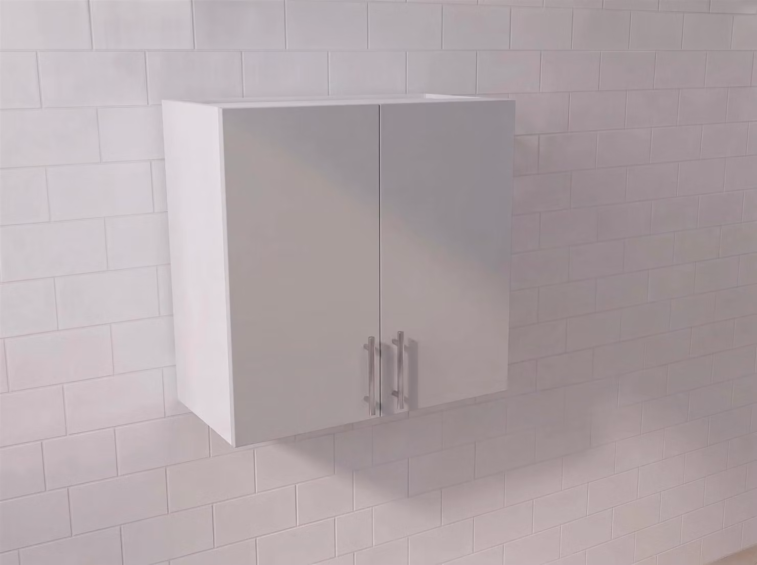 Cheap Furniture Warehouse Modern Matt Light Grey Kitchen Wall Unit with Hinged Doors W/H: 80 x 72 cm