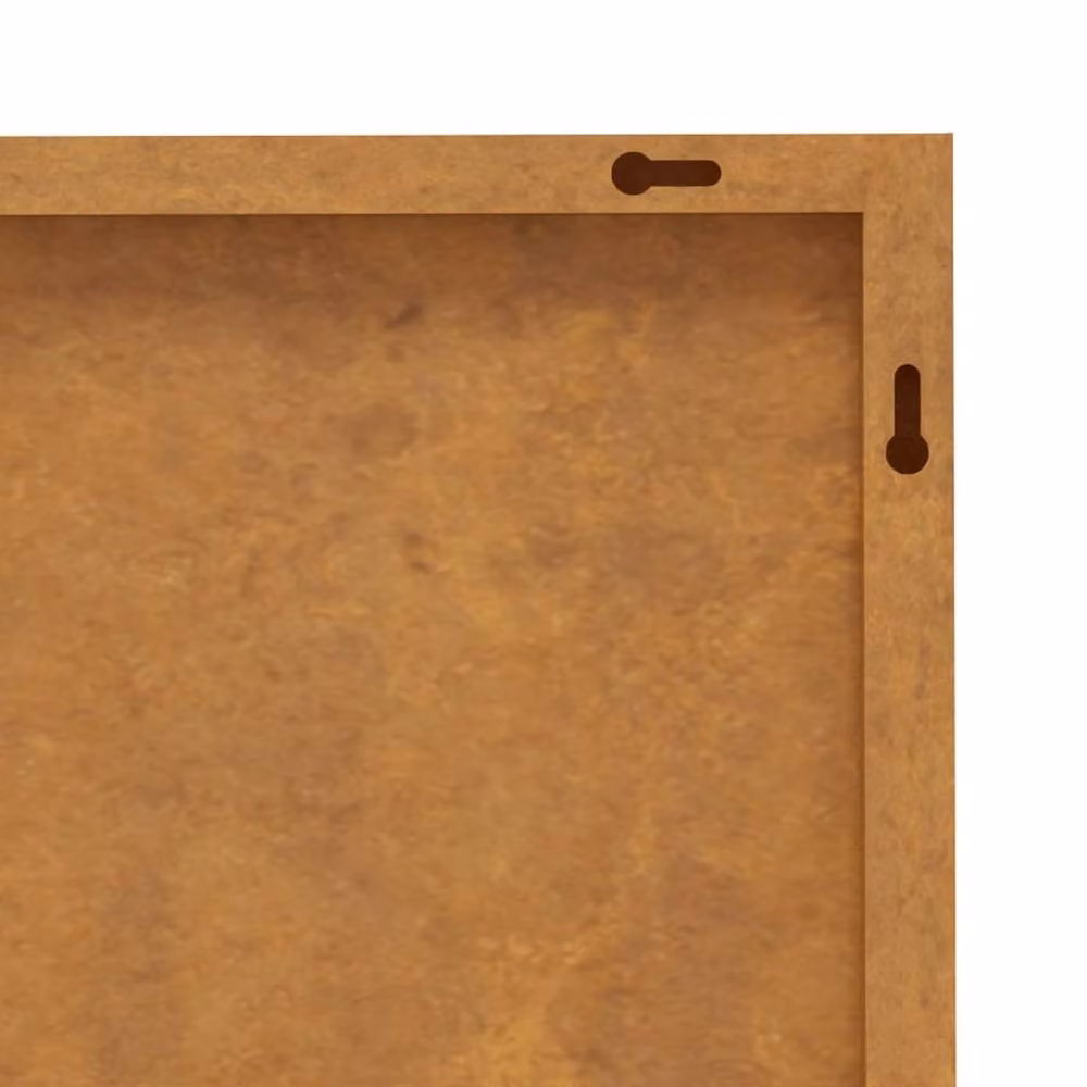 Berkfield Home Floral Corten Steel Garden Wall Decoration, Brown, W: 105 cm, H: 55 cm – 3