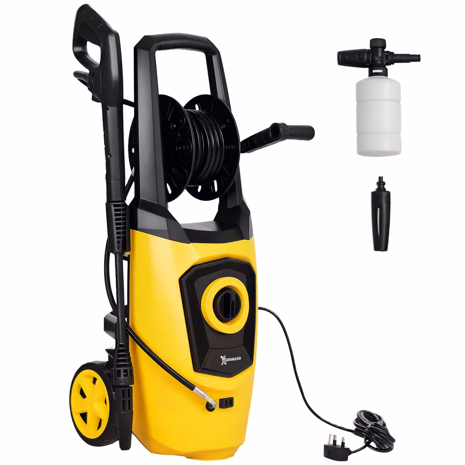DURHAND 1800W High Pressure Washer with 150 Bar Pressure and 510 L/h Flow Rate, Yellow – 2
