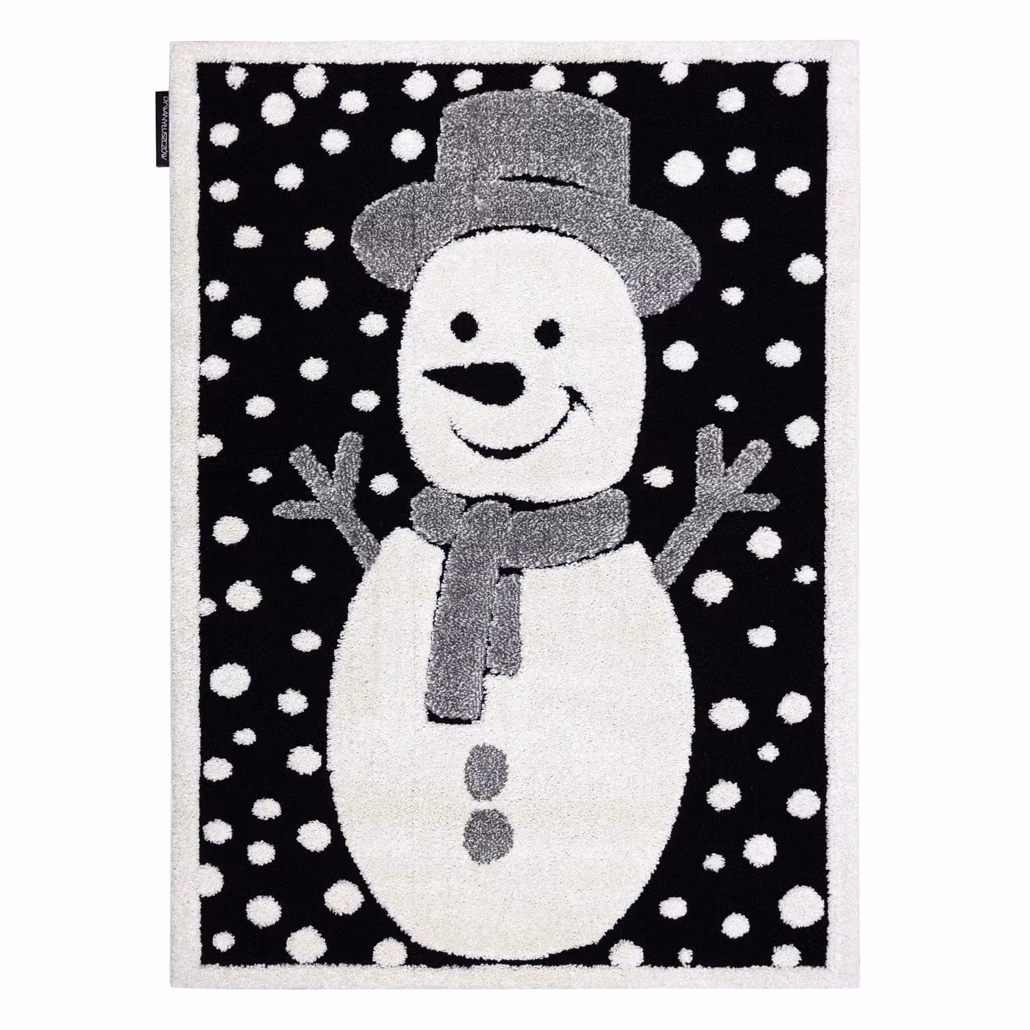 RugsX Modern Children's Rectangular Rug in Black and Multicolour, W: 120 cm, L: 170 cm – 2
