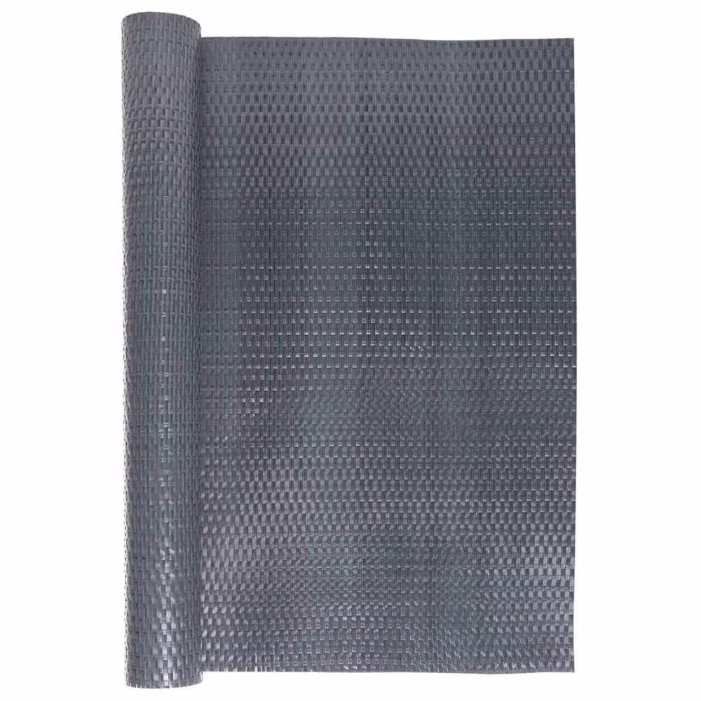 Berkfield Home Anthracite Poly Rattan Balcony Screen, W: 500 cm, H: 100 cm – 3