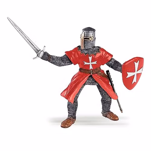 Papo Knight of Malta Historical Collection Figure in Red and Multicolour