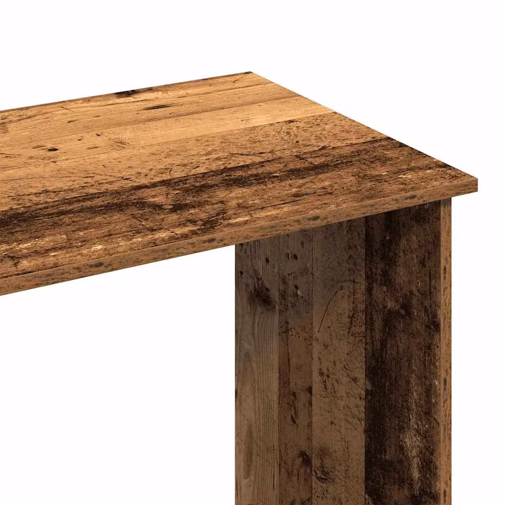 Berkfield Writing Desk in Brown Old Wood, W/D/H: 102 x 50 x 75 cm – 7