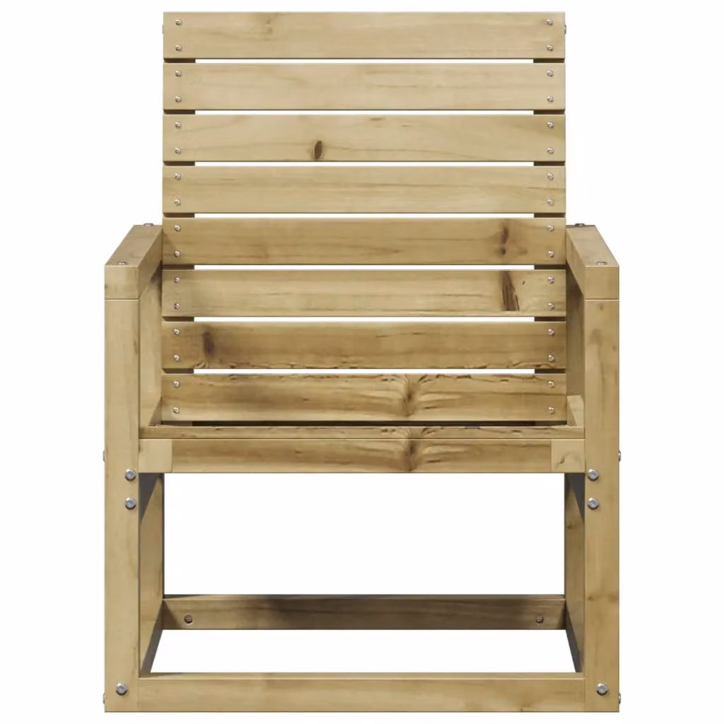 Berkfield Home Rustic Brown Impregnated Pine Wood Garden Chair W/D/H: 57.5 x 63 x 76 cm – 3