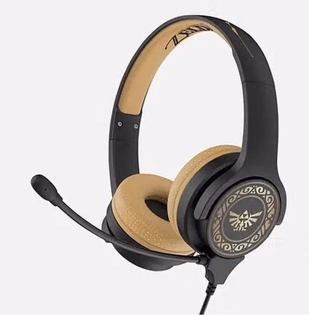 Nintendo The Legend of Zelda Wired Headphones - Black and Gold