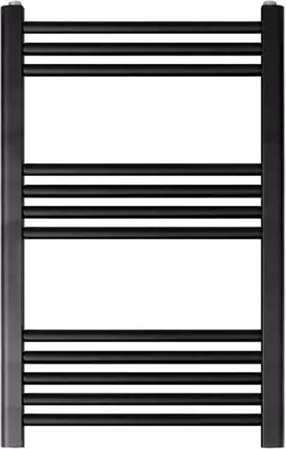Balterley Straight Heated Towel Rail Radiator, Matt Black, W/H: 60 x 80 cm – 1