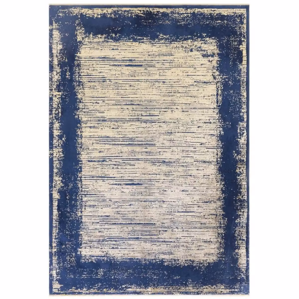 The Rug Shop UK Blue Modern Abstract Easy Care Area Rug W/D: 200 x 290 cm – 4
