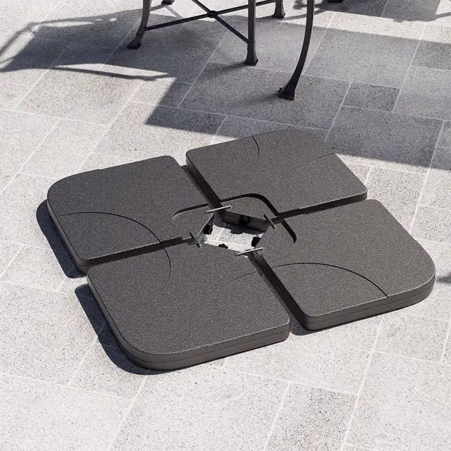 Komore Black HDPE Parasol Base for Water or Sand Filling