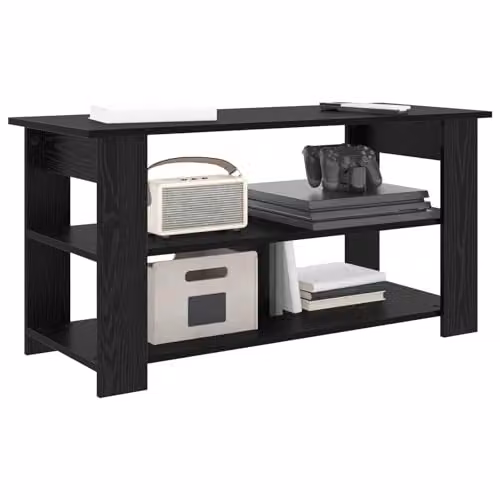 vidaXL Modern TV Stand in Black, W/D/H: 100 x 40 x 50 cm – 1