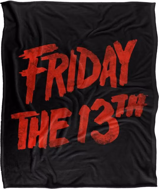 LOGOVISION Friday The 13th Logo Super Soft Fleece Throw Blanket, Multicolour, W: 127 cm x L: 152.4 cm – 6