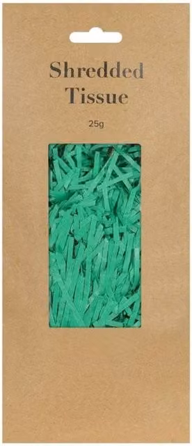 KDMD Dark Green Shredded Tissue Paper, 10 Pack of 25 g – 1