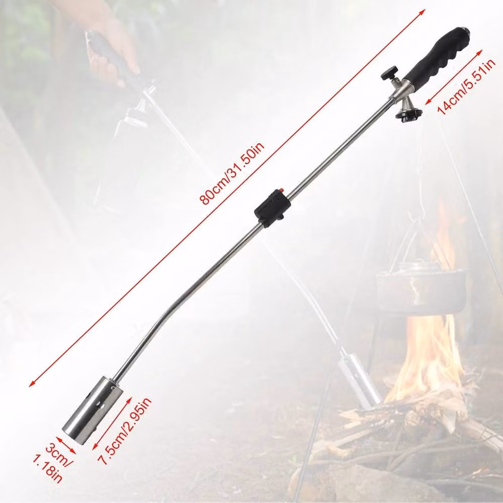 Havendro Gas Weed Burner for Outdoor Garden Weeds, Moss and Fungus, Silver – 2
