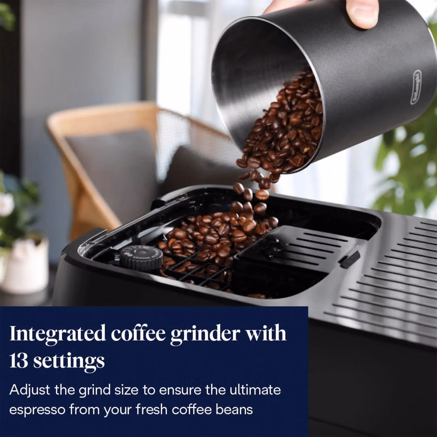 De'Longhi Magnifica Plus Bean to Cup Automatic Coffee Machine with Touch Display, Black – 6