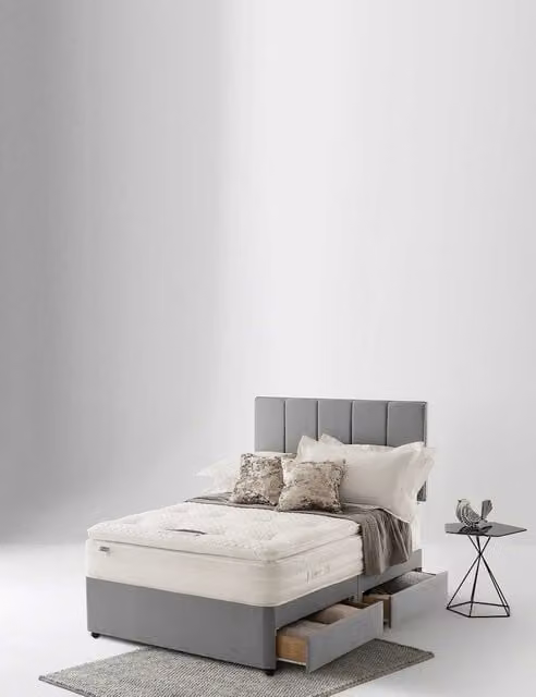 Silentnight 2000 Geltex Hybrid Pocket Pillowtop Soft Mattress, White, W/D/H: 140 x 200 cm