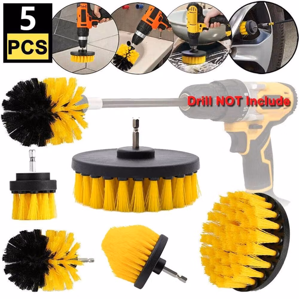 Nordara 5-Pack Drill Power Scrub Brush Set in Yellow, W/D/H: 100 x 15 x 15 cm – 2