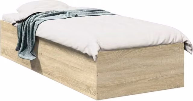 Berkfield Home Sonoma Oak Bed Frame with Drawers, Brown, W: 100 cm, D: 200 cm