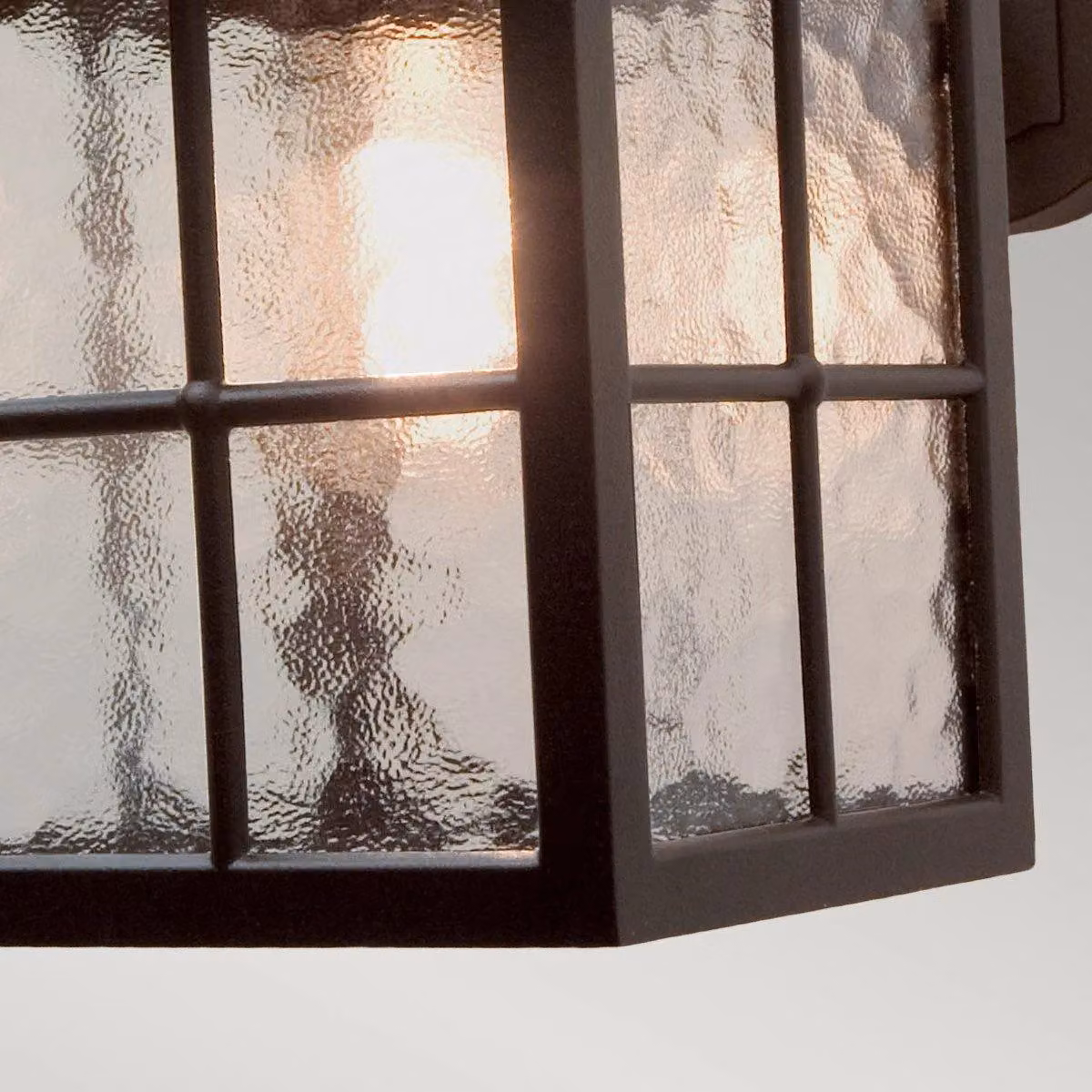 Netlighting Winchester Black Outdoor Wall Lantern Light with Glass and Aluminium Housing, IP43, E27 – 4