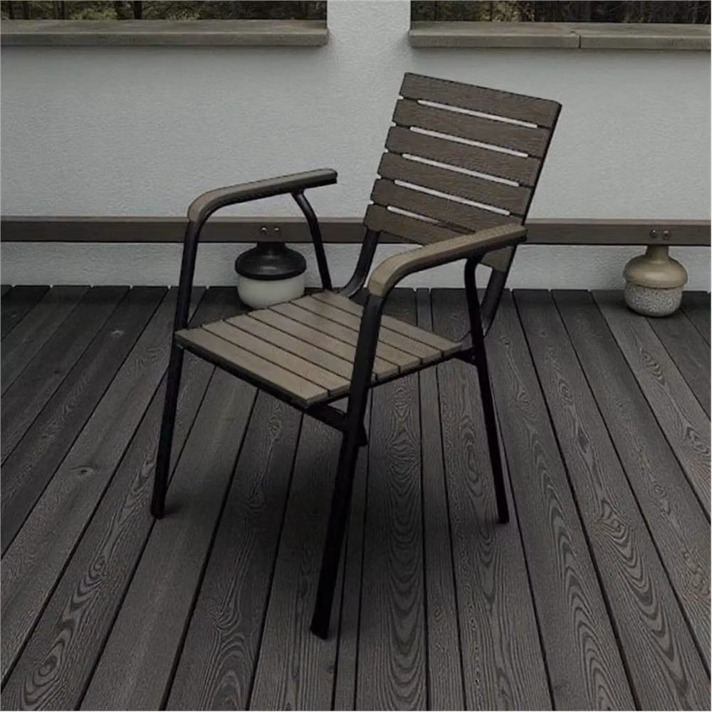 Nordara Durawood Deluxe Stacking Garden Chair in Brown – 3