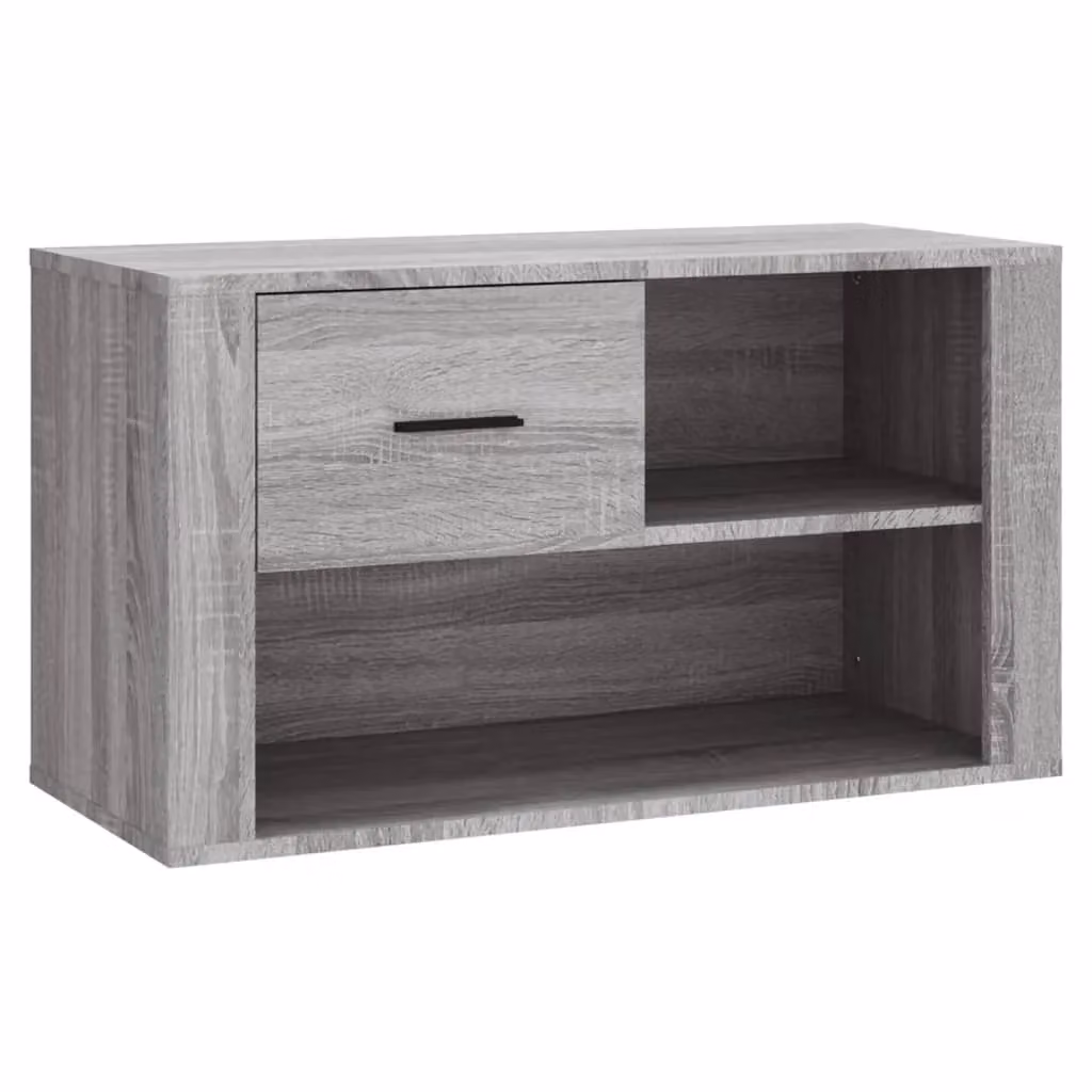Berkfield Home Grey Sonoma Shoe Cabinet with Integrated Seat, W/D/H: 80 x 35 x 45 cm – 2