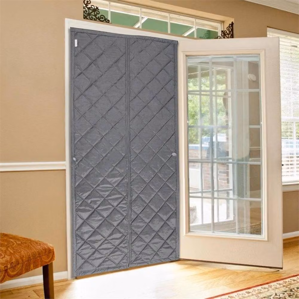 Nordara Magnetic Insulated Door Curtain, Waterproof and Windproof, Grey, W: 100 cm, H: 210 cm – 4