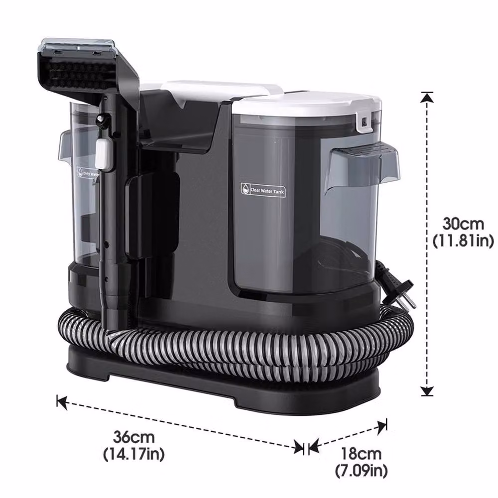 KORVIXA 600W Spot Carpet and Upholstery Cleaner Machine, Black, W: 40 cm, D: 30 cm – 2