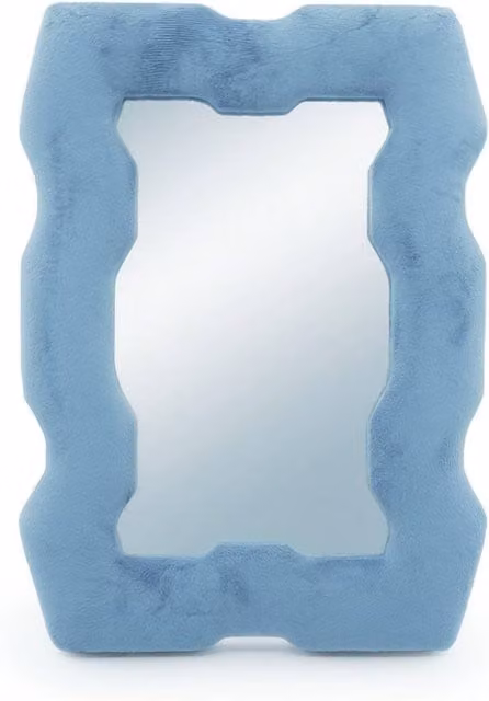 Serenityy Luxury Soft Hanging Wall Mirror in Royal Blue, W/H/D: 100 x 30.5 x 2.3 cm – 1